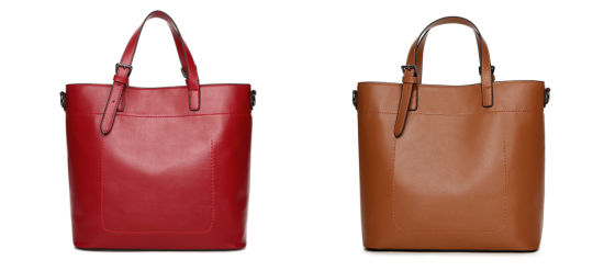 New PU Leather Casual Tote Shoulder Bags Ladies Soft Handbags (WDL0881)