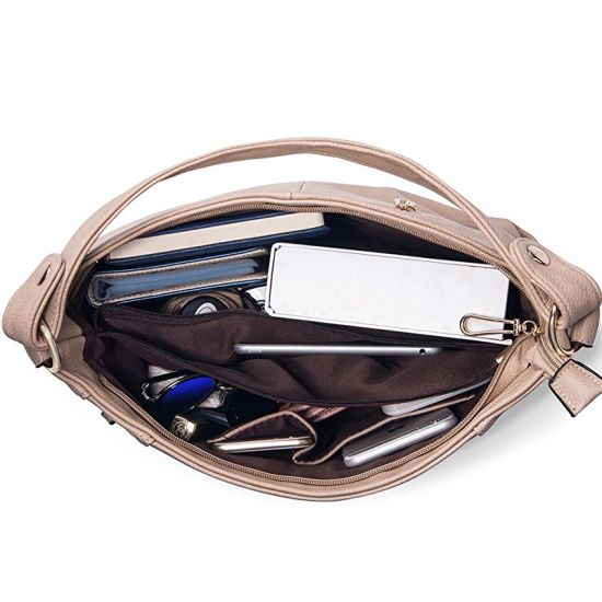 Elegant Zippered PU Shiling Handbags OEM/ODM for Women (WDL0306)