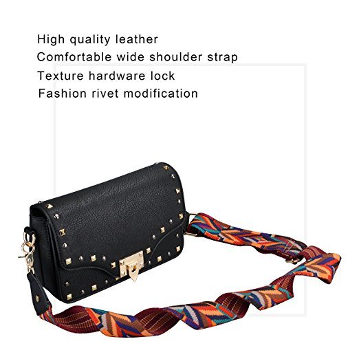 PU Leather Handbag with Reivet Decoration High Quality Hot Selll Casual Bag Lady Handbag 2018 (WDL0525)