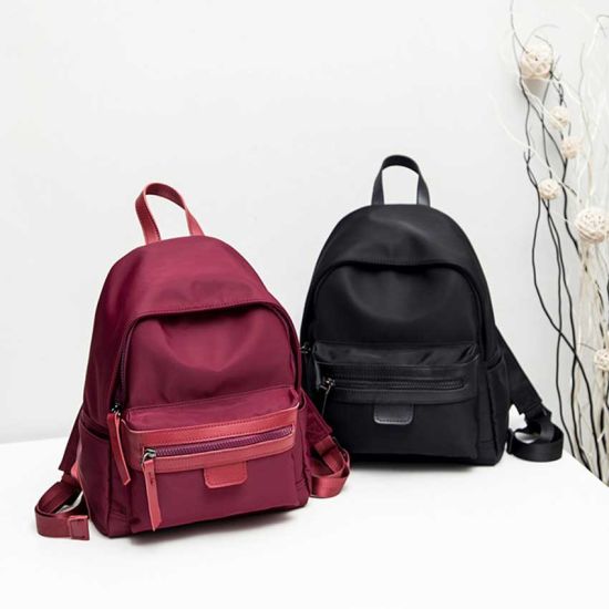 Classic Basic Lady Backpack PU Leather Daily Pack (WDL0814)