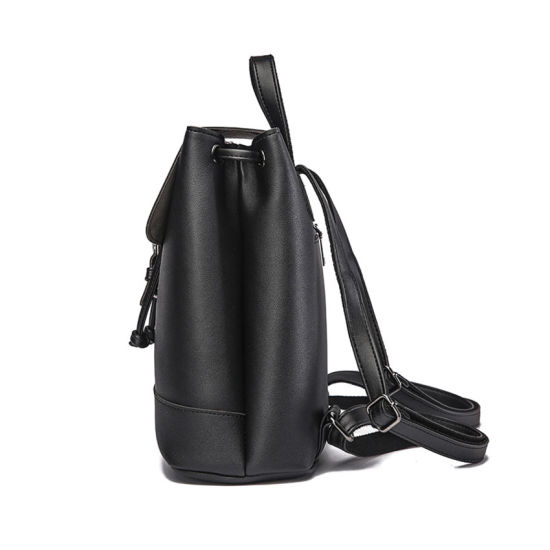 Casual Drawstring Women PU Leather Teenager Backpack (WDL0913)