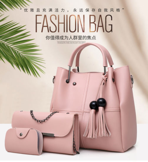 3PCS Low Price Lady Handbag Set Promotional Women Handbag Crossbody Bag Cheap Bag (WDL0765)