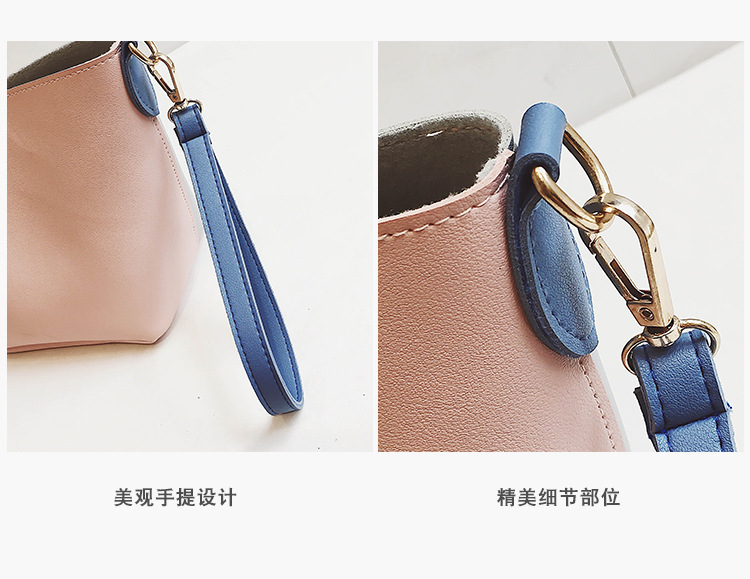 Backet shoulder bag for ladies bucket bag