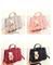 PU Splicing Fashion Lady Handbag with Doll Hanging Bags (WDL0203)