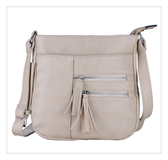 Lady PU Leather Handbag Designer High Quality Messenger Bag (WDL0948)