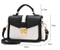 Fashion Lady Handbag Promotion Handbag Black and White Lady Bag Designer Popular Handbag (WDL0156)