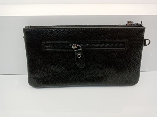 Genuine Leather Ladies Clutch Bags with Flower Promotional Small Bag (WDL0420)