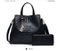 2PCS Set Lady Work Handbags Causal Women PU Leather Wallet (WDL0874)