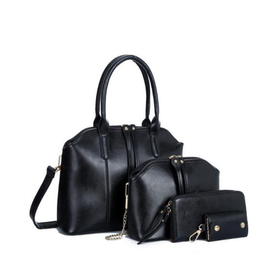 New 4PCS Lady Handbags Women Bags 4in1 Ladies Handbags Set Purse Card Holder (WLD0703)