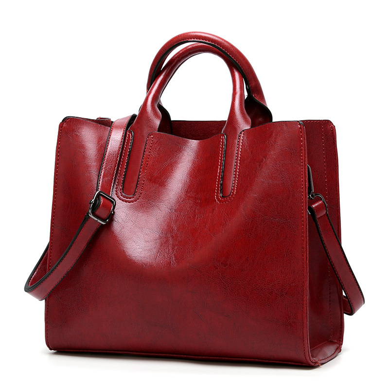 Preserved cow skin handbag for lady