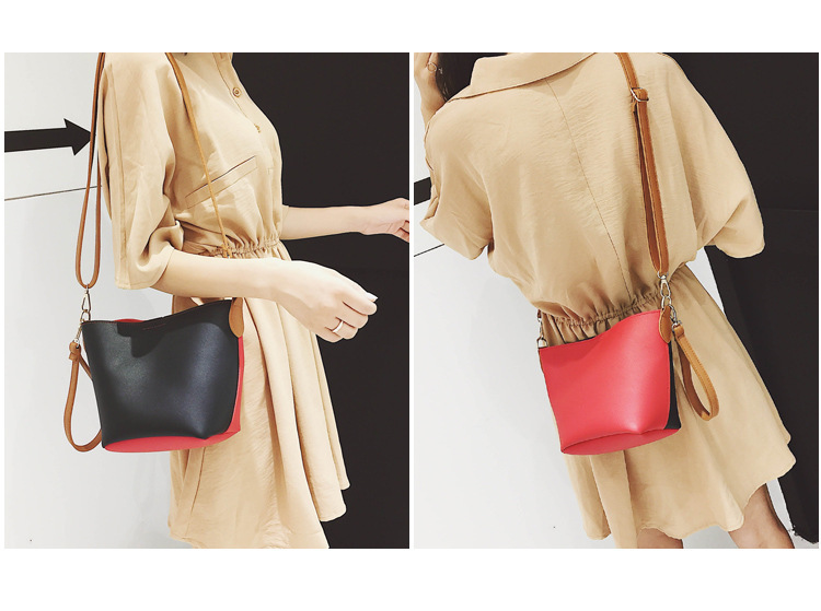 Backet shoulder bag for ladies bucket bag