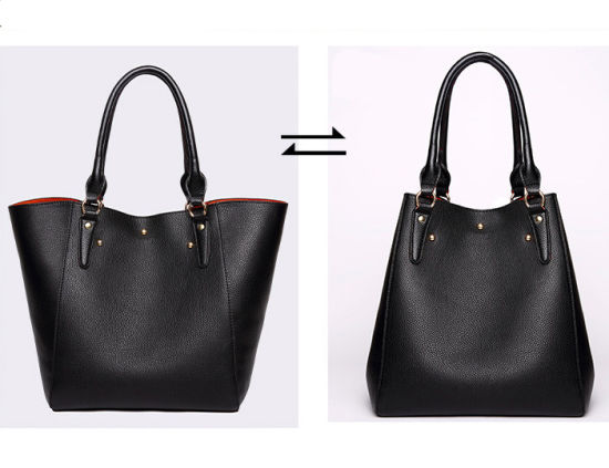 Ladies Handbag Women Bag 2PCS Lady Tote (WDL0977)