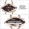 Contrast the color of women's handbags