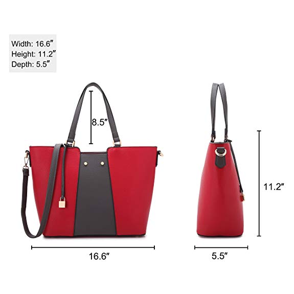 Mixed color lady handbag strap bag